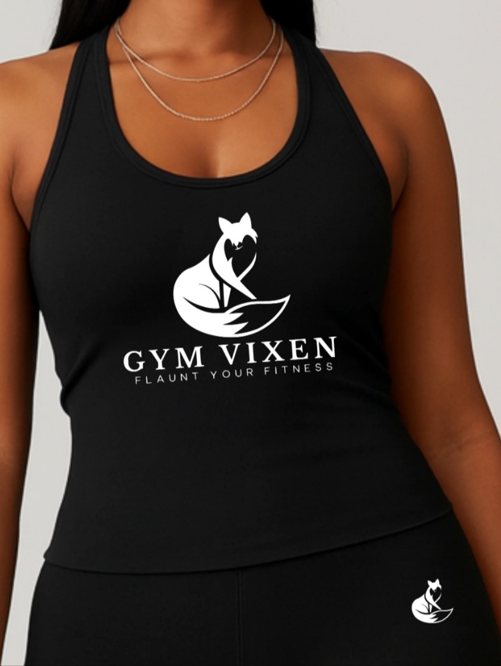 Gym Vixen Longline sculpt tank Small NWT